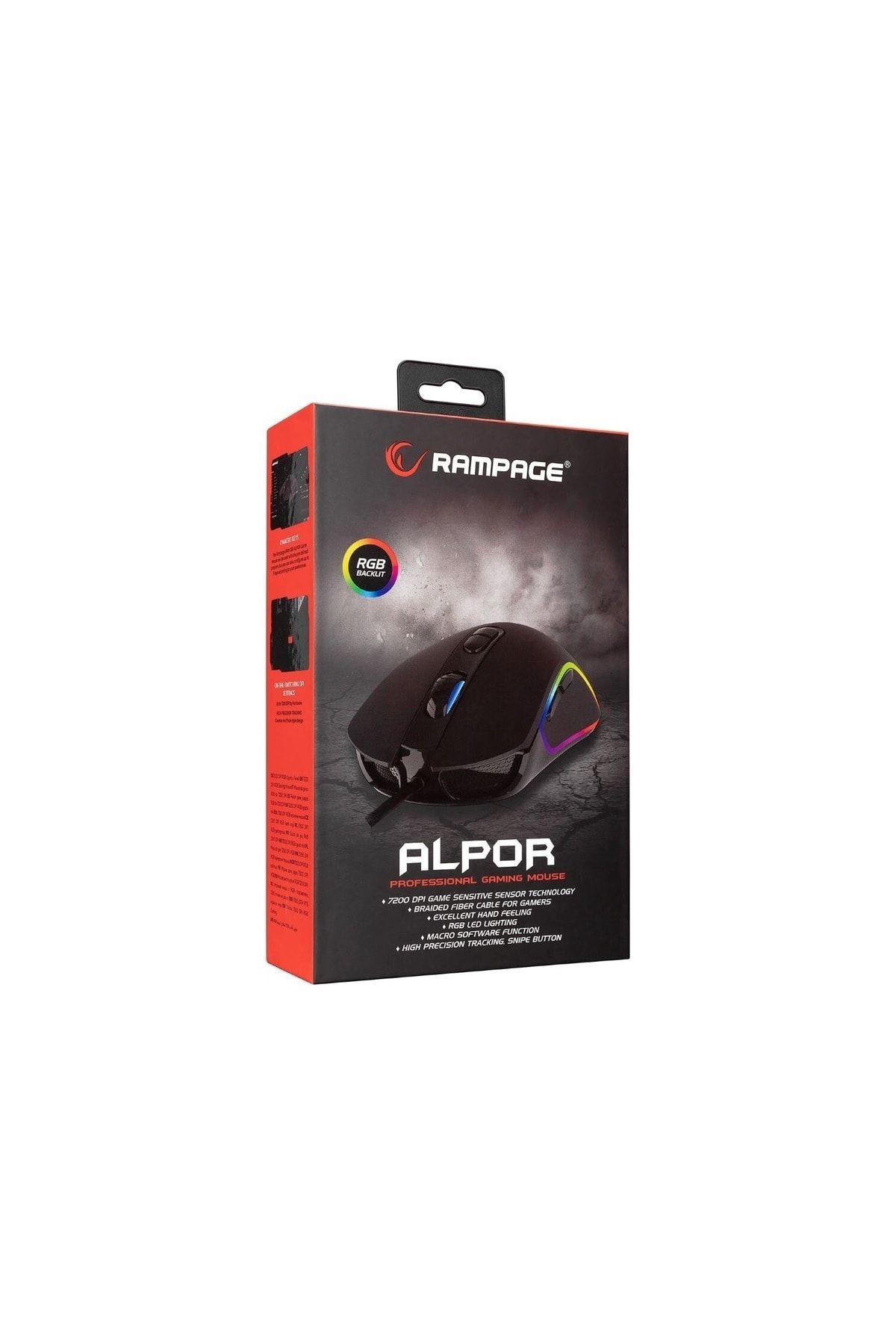 Rampage SMX-G65 ALPOR Usb 7 Tuşlu 7200dpi RGB Ledli Gaming Oyuncu Mouse Rampage SMX-G65 ALPOR Usb 7 Tuşlu 7200dpi RGB Ledli Gaming Oyuncu Mouse